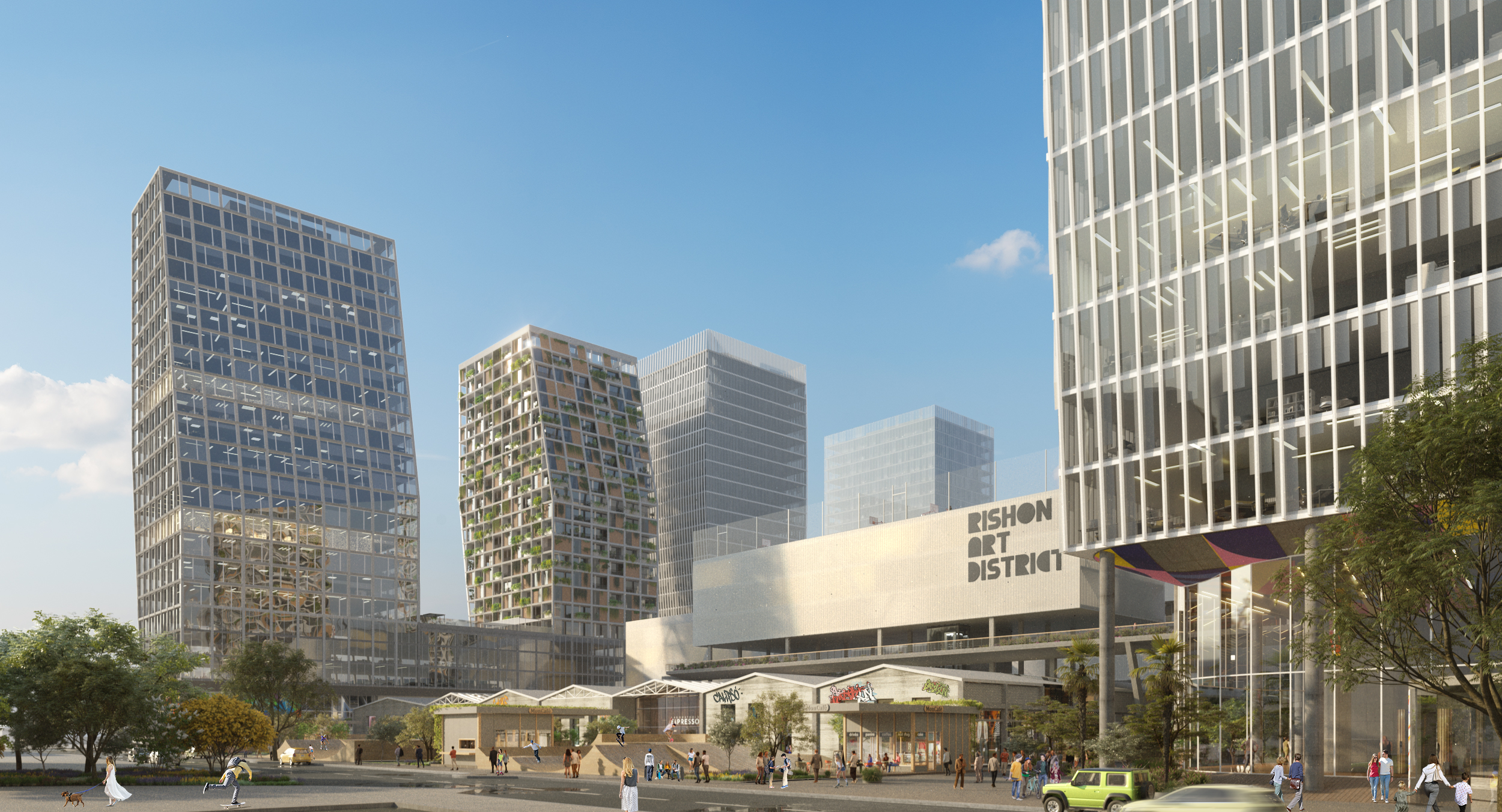 Electra Compound: Preview of the planned mixed-use complex on Yosef Sapir in Rishon LeZion, near the Assuta Hospital and the 1000 District | Reality the Leading Group of Real Estate Investment Funds in Israel