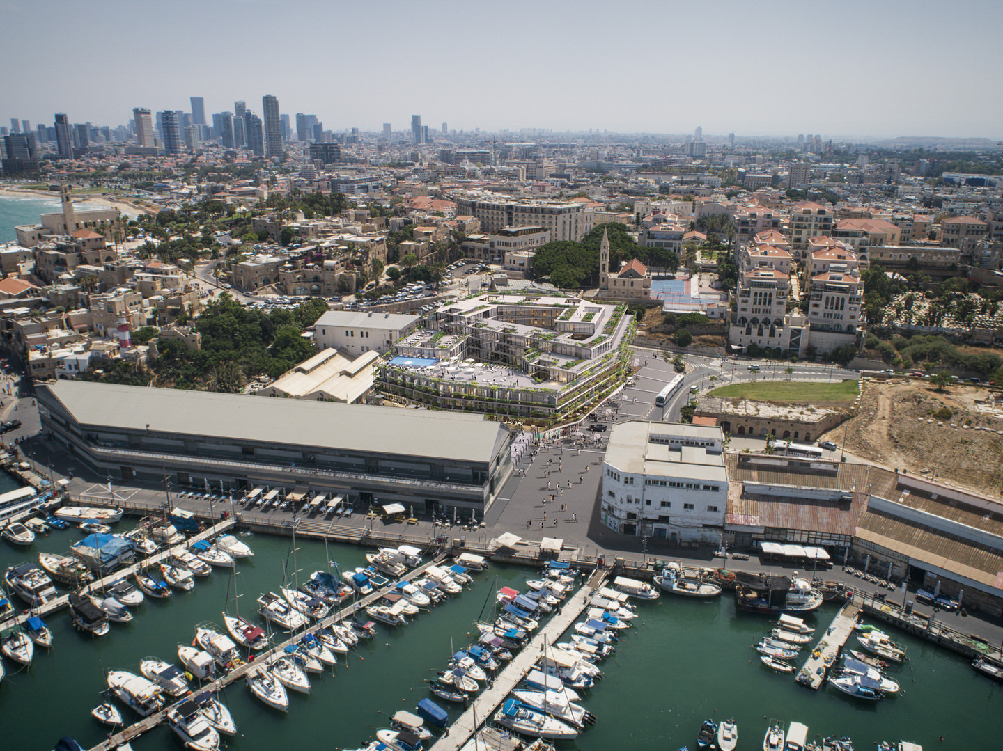 Lamina: A preview of the new complex combining residential and commercial spaces with a hotel, harmoniously integrated into the historic cityscape | Reality the Leading Group of Real Estate Investment Funds in Israel